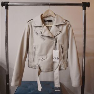 Zara faux leather jacket